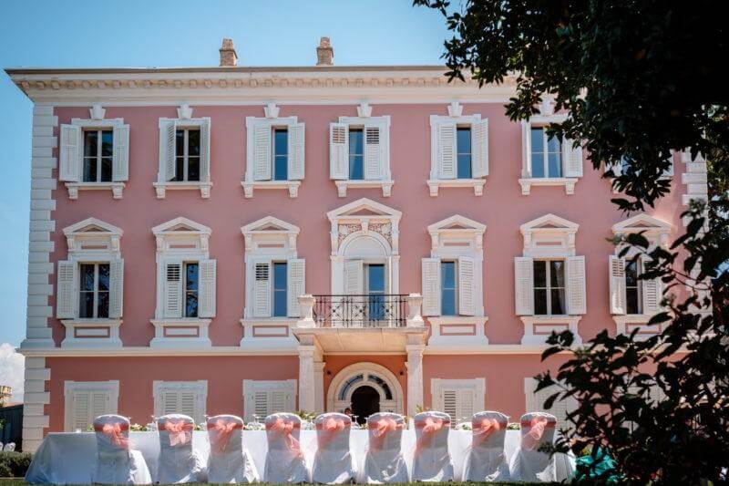 Hochzeitslocation rosane Stadtvilla in Kroatien