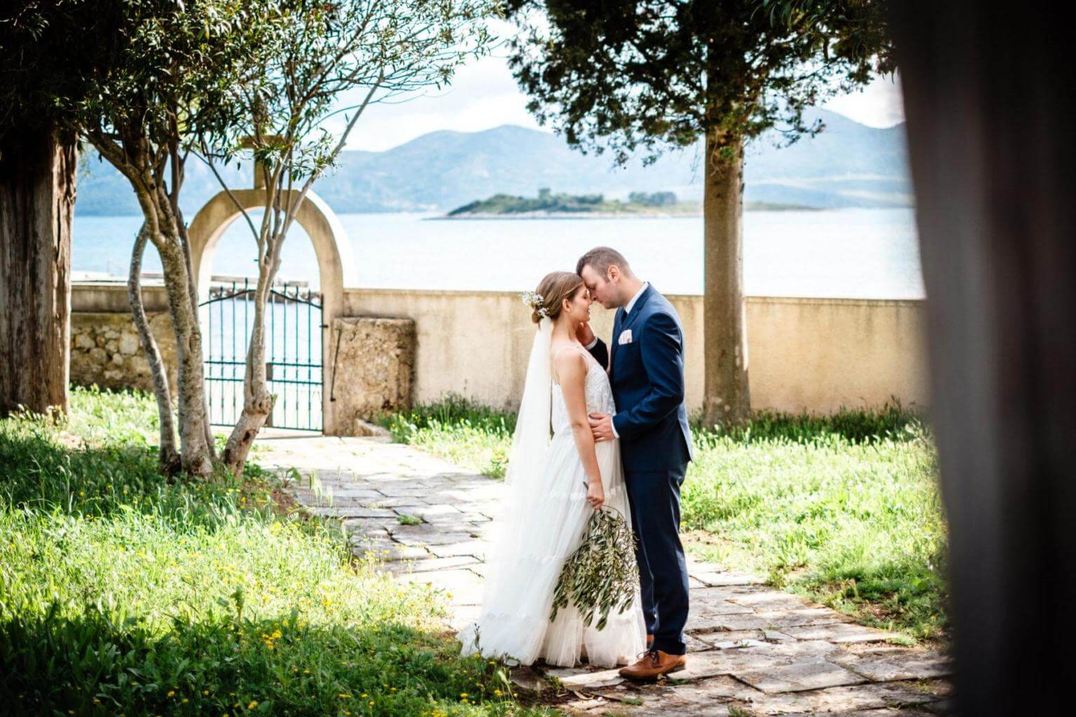 Brautpaar bei Hochzeit in Kroatien