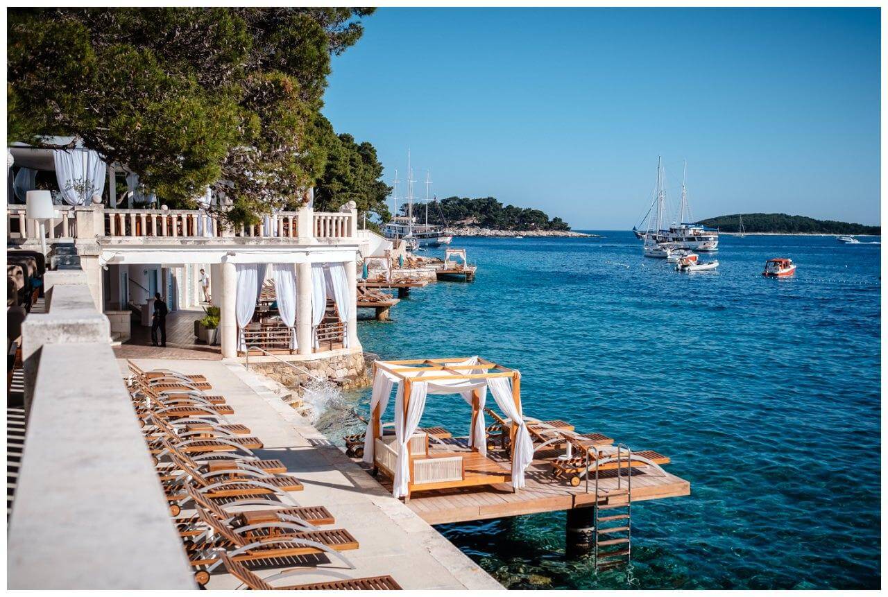 Hochzeitslocation Beachclub für Hochzeit in Kroatien in Split