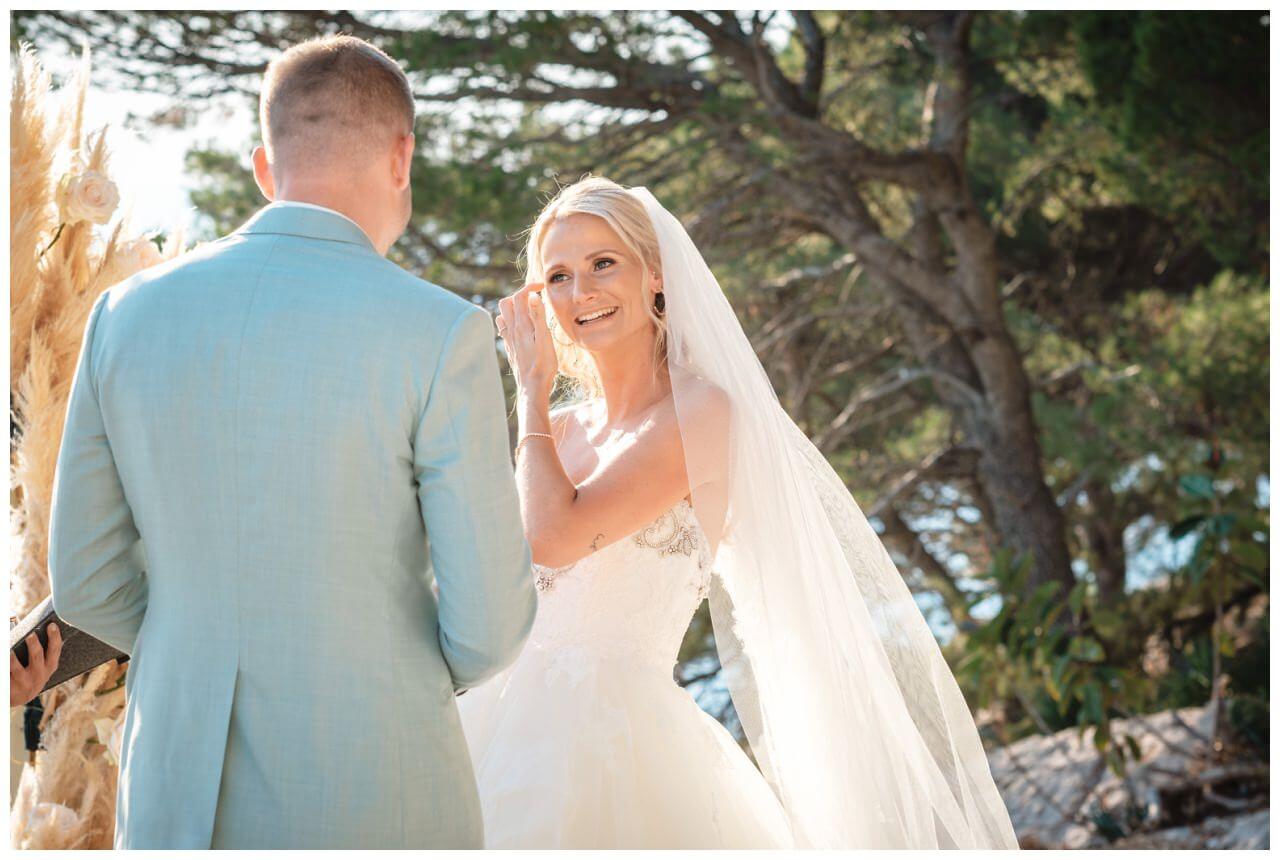 Hochzeit in Kroatien Makarska Dalmatien heiraten Weddingplannerin Hochzeitsfotos