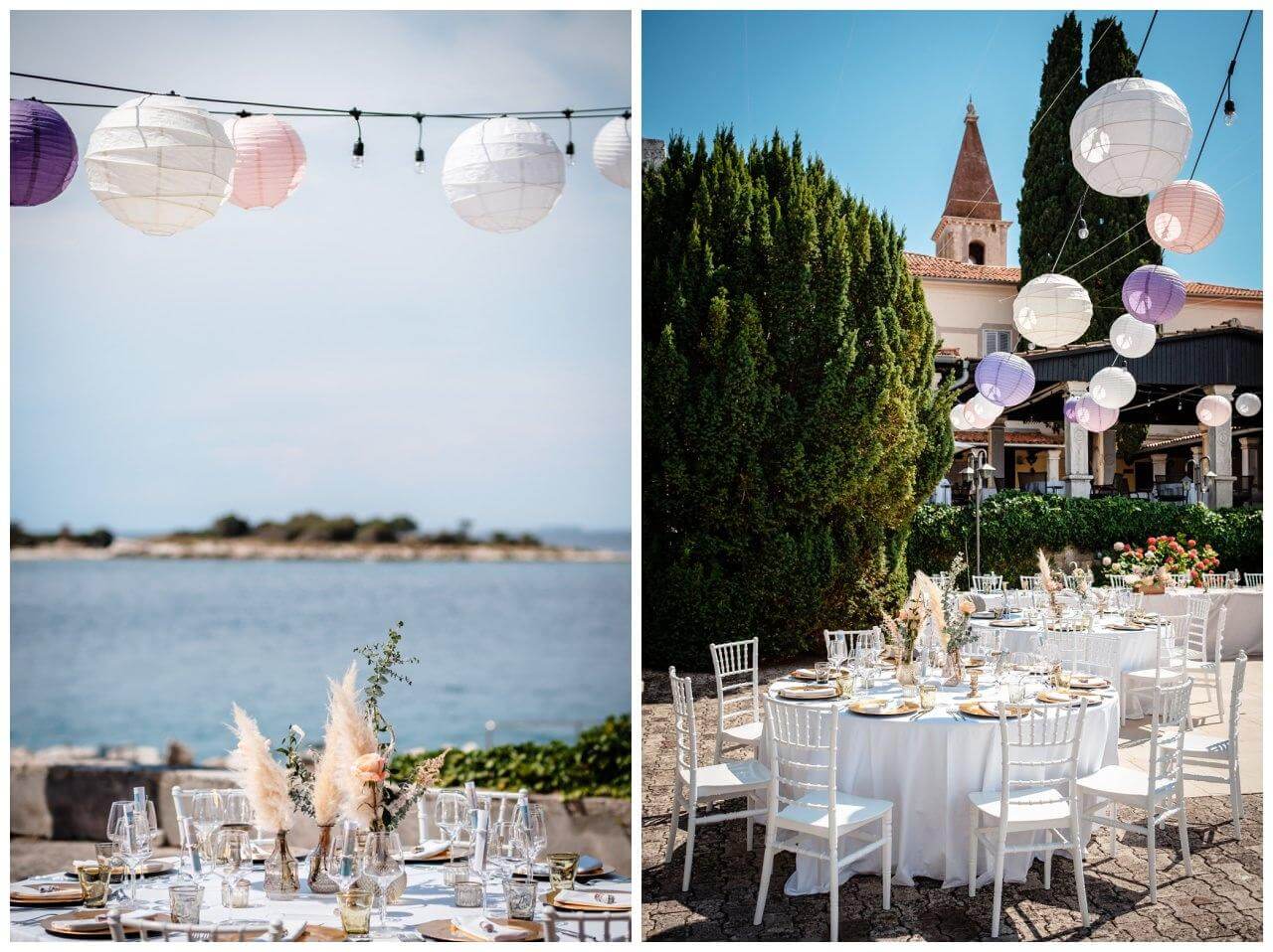 Hochzeit in Rovinj Kroatien mit Boho Hochzeitskonzept geplant von Croatia Love, Hochzeitsplaner in Kroatien