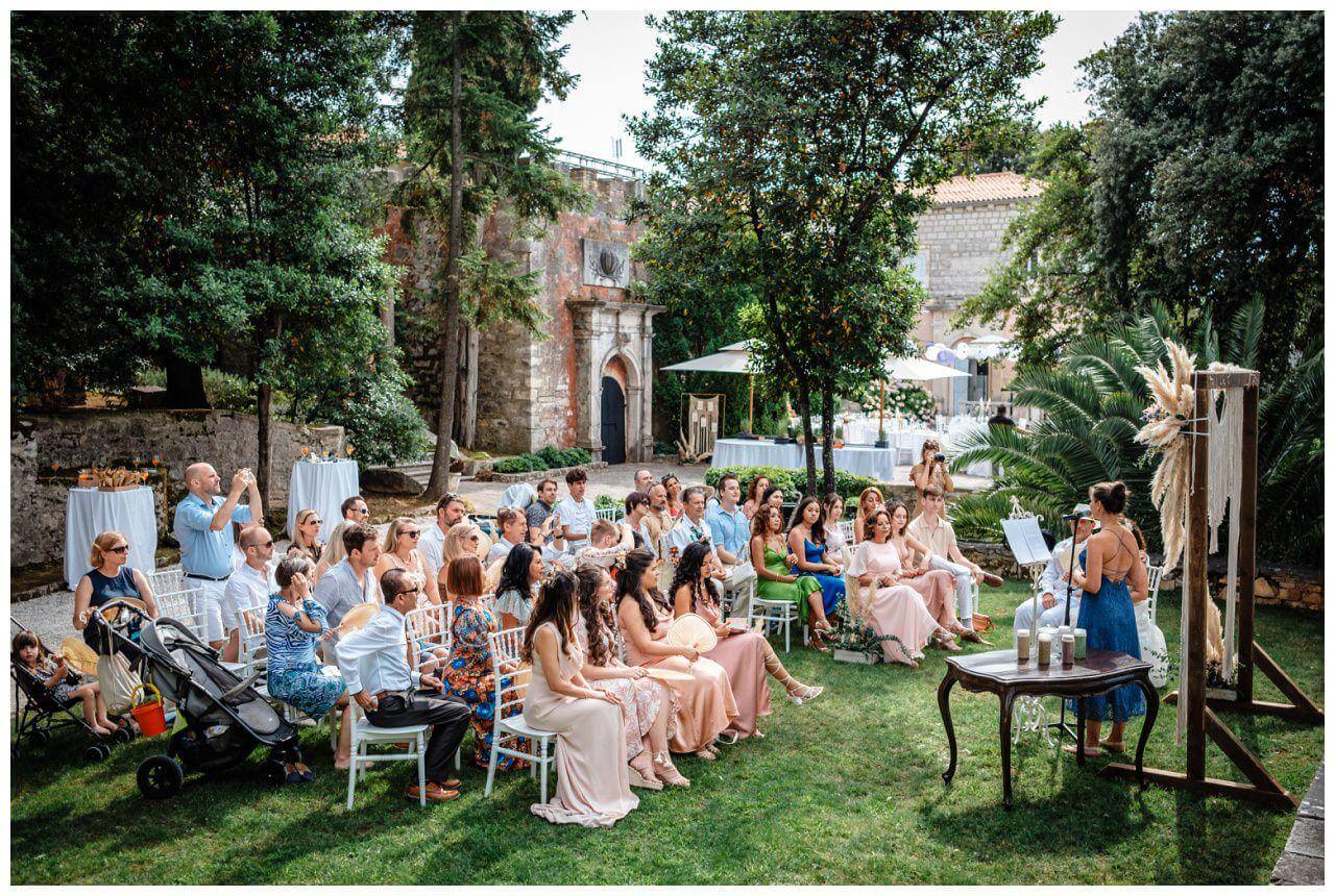 Hochzeit in Rovinj Kroatien mit Boho Hochzeitskonzept geplant von Croatia Love, Hochzeitsplaner in Kroatien