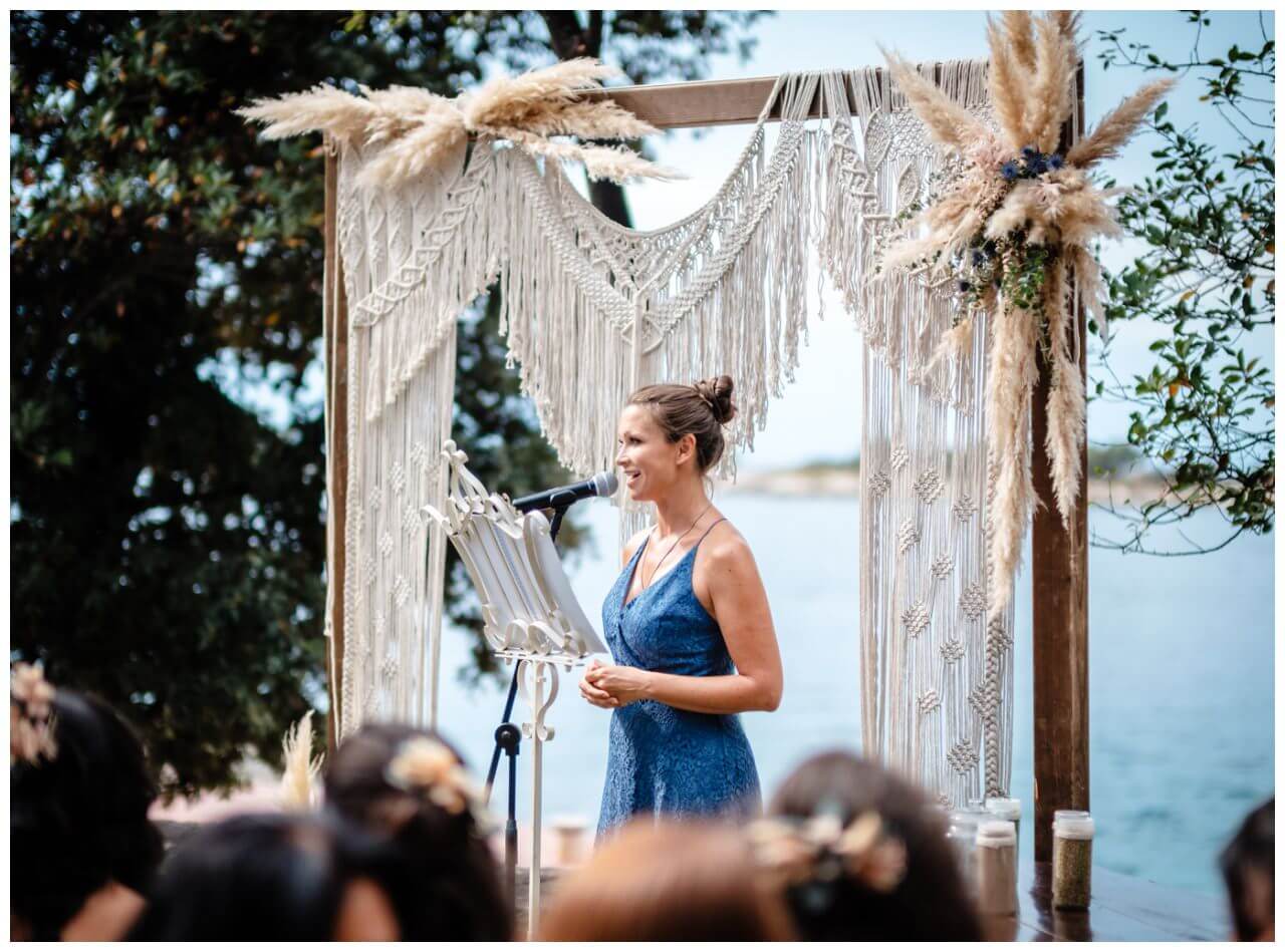 Hochzeit in Rovinj Kroatien mit Boho Hochzeitskonzept geplant von Croatia Love, Hochzeitsplaner in Kroatien