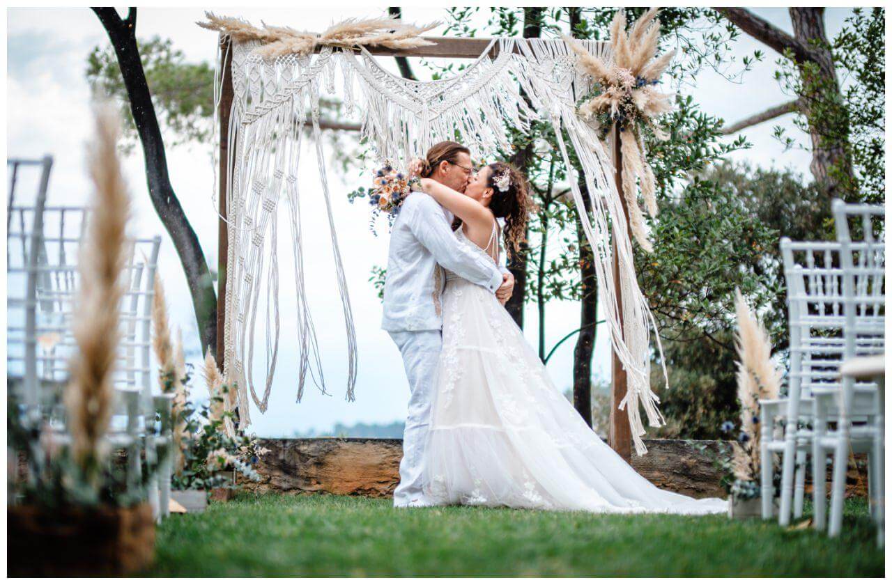 Hochzeit in Rovinj Kroatien mit Boho Hochzeitskonzept geplant von Croatia Love, Hochzeitsplaner in Kroatien