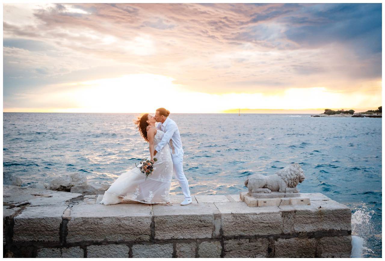 Hochzeit in Rovinj Kroatien mit Boho Hochzeitskonzept geplant von Croatia Love, Hochzeitsplaner in Kroatien