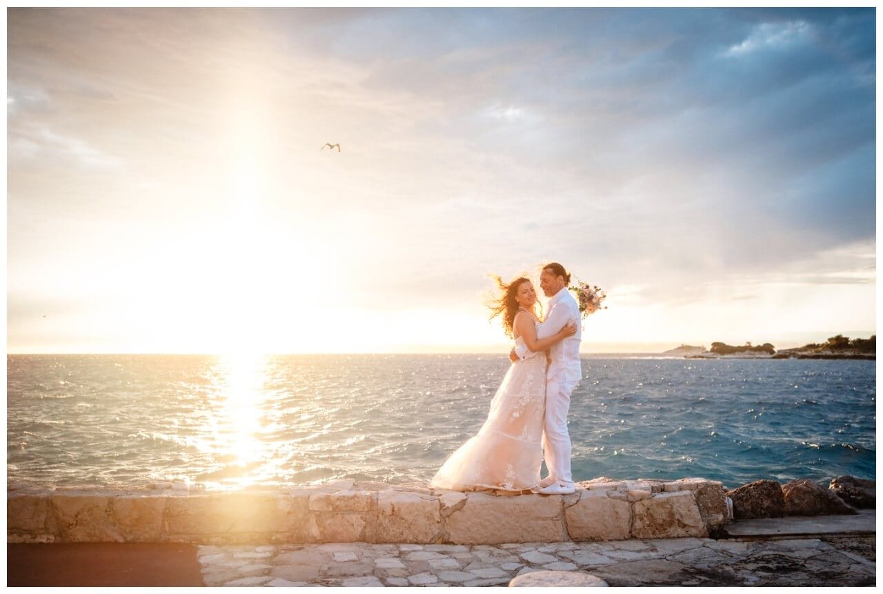 Hochzeit in Rovinj Kroatien mit Boho Hochzeitskonzept geplant von Croatia Love, Hochzeitsplaner in Kroatien