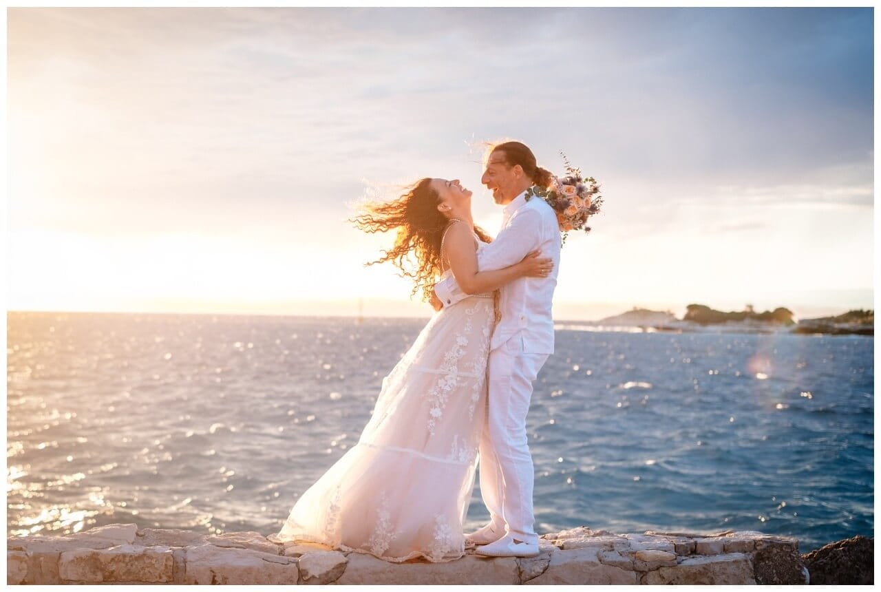 Hochzeit in Rovinj Kroatien mit Boho Hochzeitskonzept geplant von Croatia Love, Hochzeitsplaner in Kroatien
