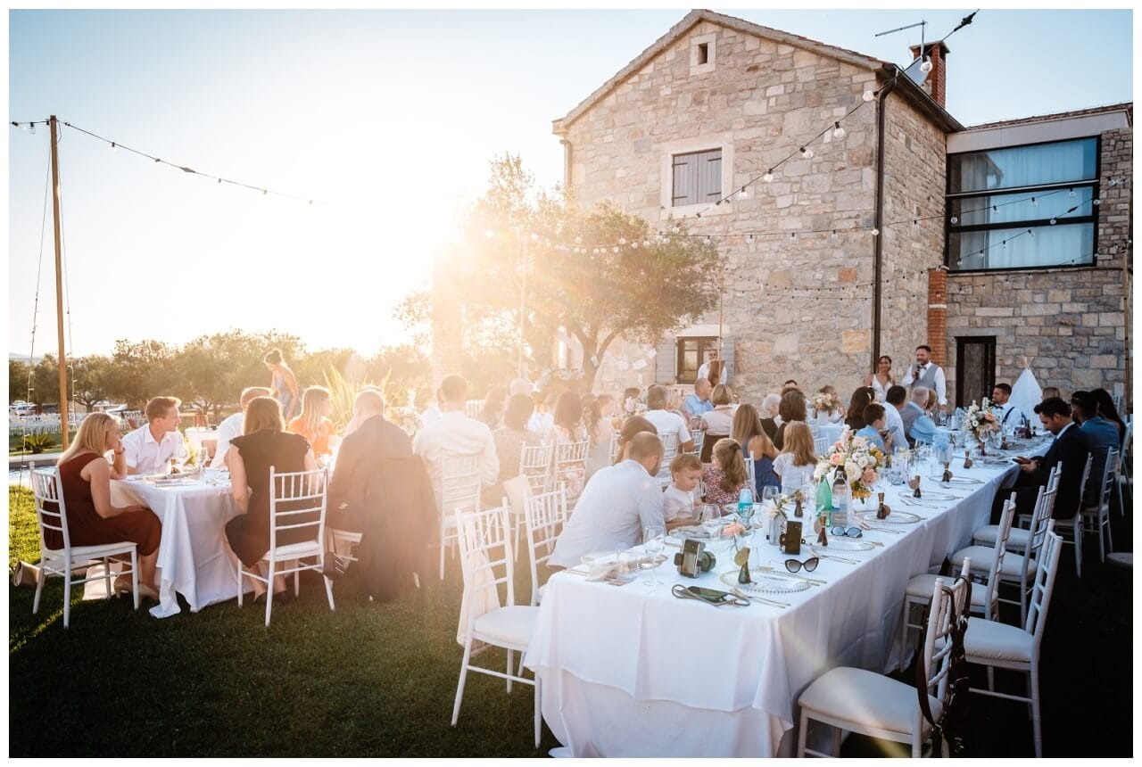 Hochzeit in Kroatien Location beim Dinner Wedding Kroatien, wedding in croatia,hochzeitsplanerin kroatien, hochzeit in kroatien