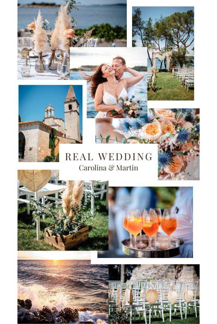Hochzeit in Rovinj Kroatien mit Boho Hochzeitskonzept geplant von Croatia Love, Hochzeitsplaner in Kroatien