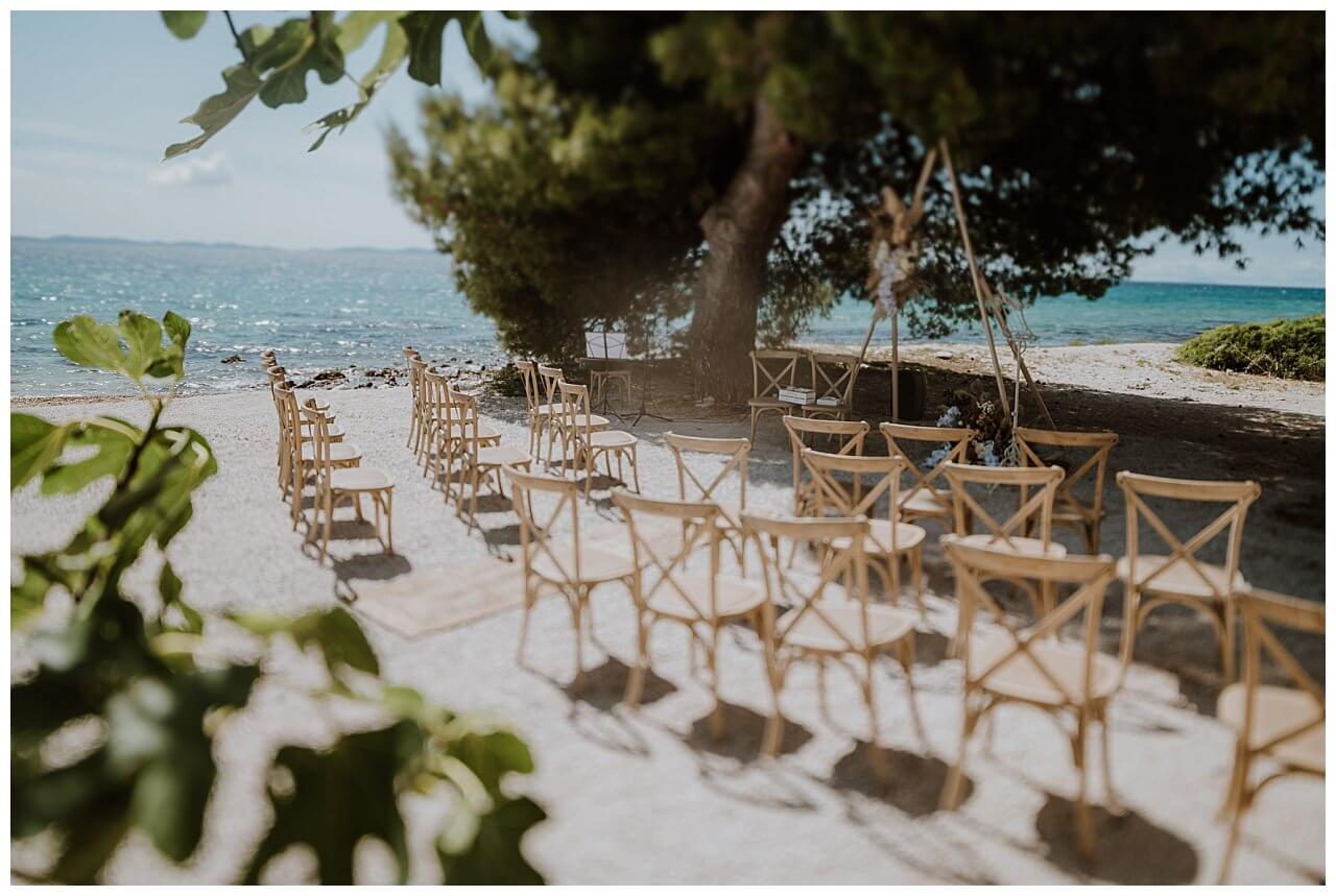 Hochzeit am Strand in Kroatien