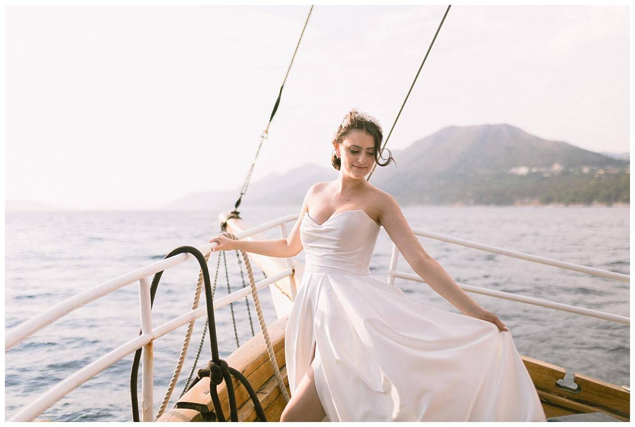 Hochzeit auf dem Boot in Kroatien